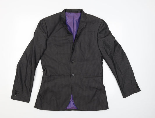 Limited Mens Black   Jacket Suit Jacket Size 36