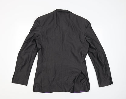 Limited Mens Black   Jacket Suit Jacket Size 36