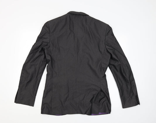 Limited Mens Black   Jacket Suit Jacket Size 36