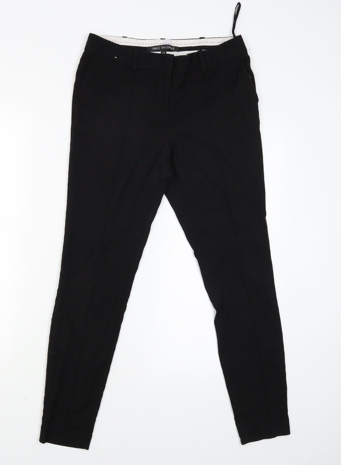 Womens UK Size 8 NEXT Regular Fit  Black Trousers