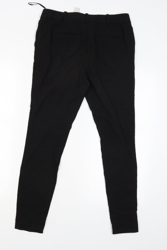 Womens UK Size 8 NEXT Regular Fit  Black Trousers