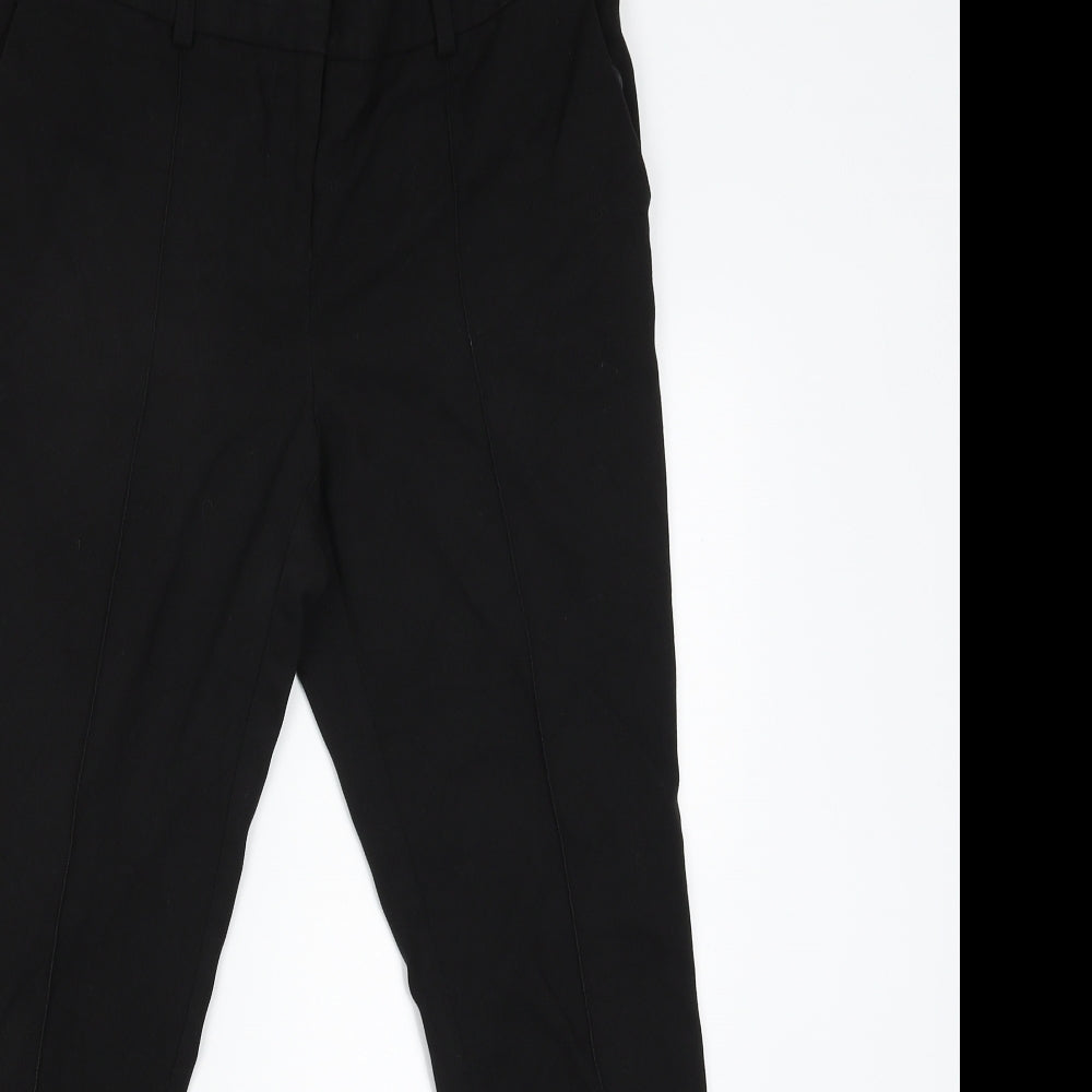 Womens UK Size 8 NEXT Regular Fit  Black Trousers