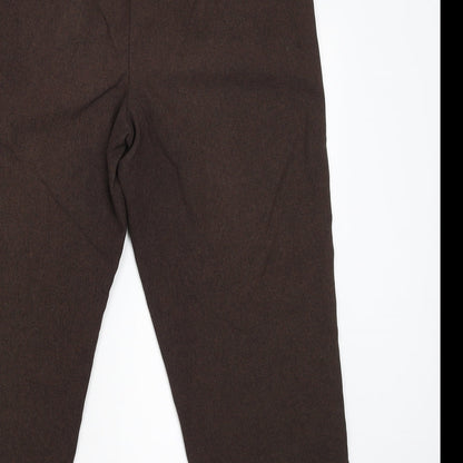 BM Womens Brown   Capri Trousers Size 14 L23 in