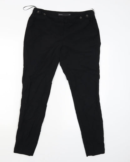 NEXT Womens Black   Trousers  Size 12 L28 in