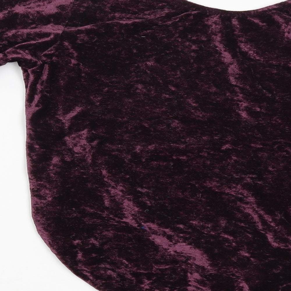 Womens UK Size L Preworn Red Basic Blouse