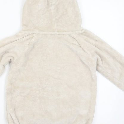 H&M Girls Beige   Pullover Hoodie Size 5-6 Years  - Raindeer