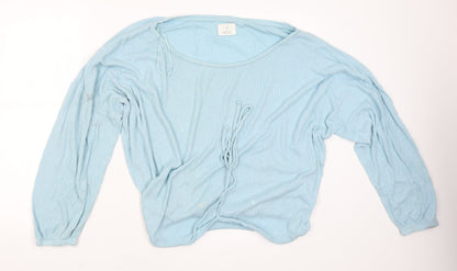 Womens UK Size XL Time To Dream Blue Pullover Jumper