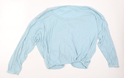 Womens UK Size XL Time To Dream Blue Pullover Jumper