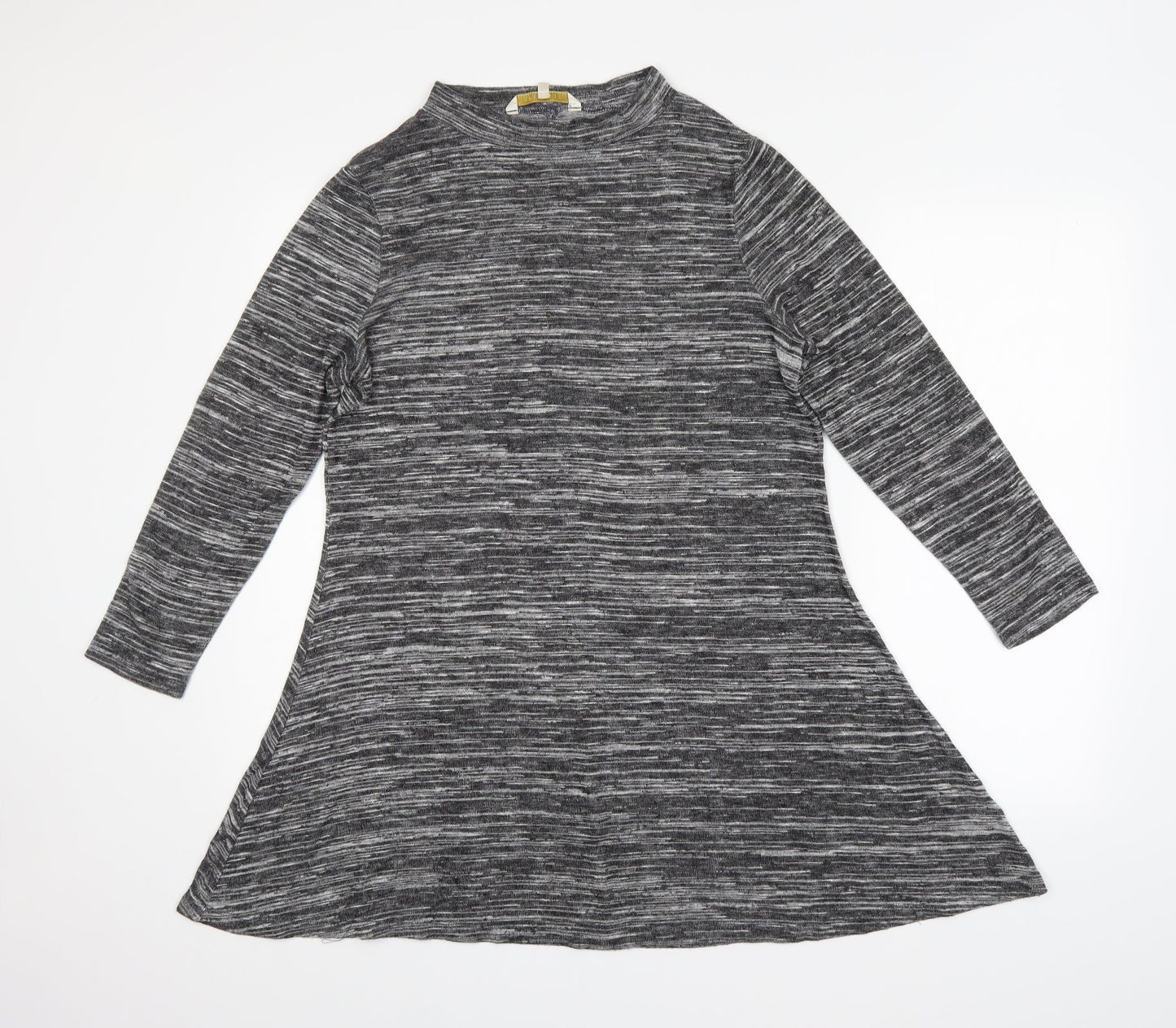 Epilogue Womens Grey Striped  T-Shirt Dress  Size 14