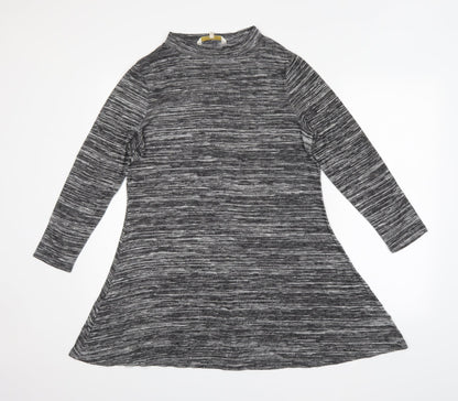 Epilogue Womens Grey Striped  T-Shirt Dress  Size 14