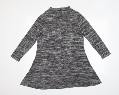 Epilogue Womens Grey Striped  T-Shirt Dress  Size 14