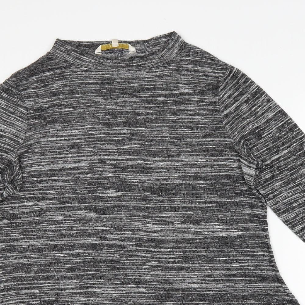 Epilogue Womens Grey Striped  T-Shirt Dress  Size 14