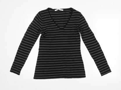 Womens UK Size  Max Studio Black Basic T-Shirt
