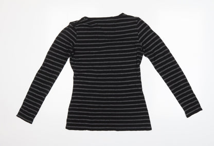 Womens UK Size  Max Studio Black Basic T-Shirt