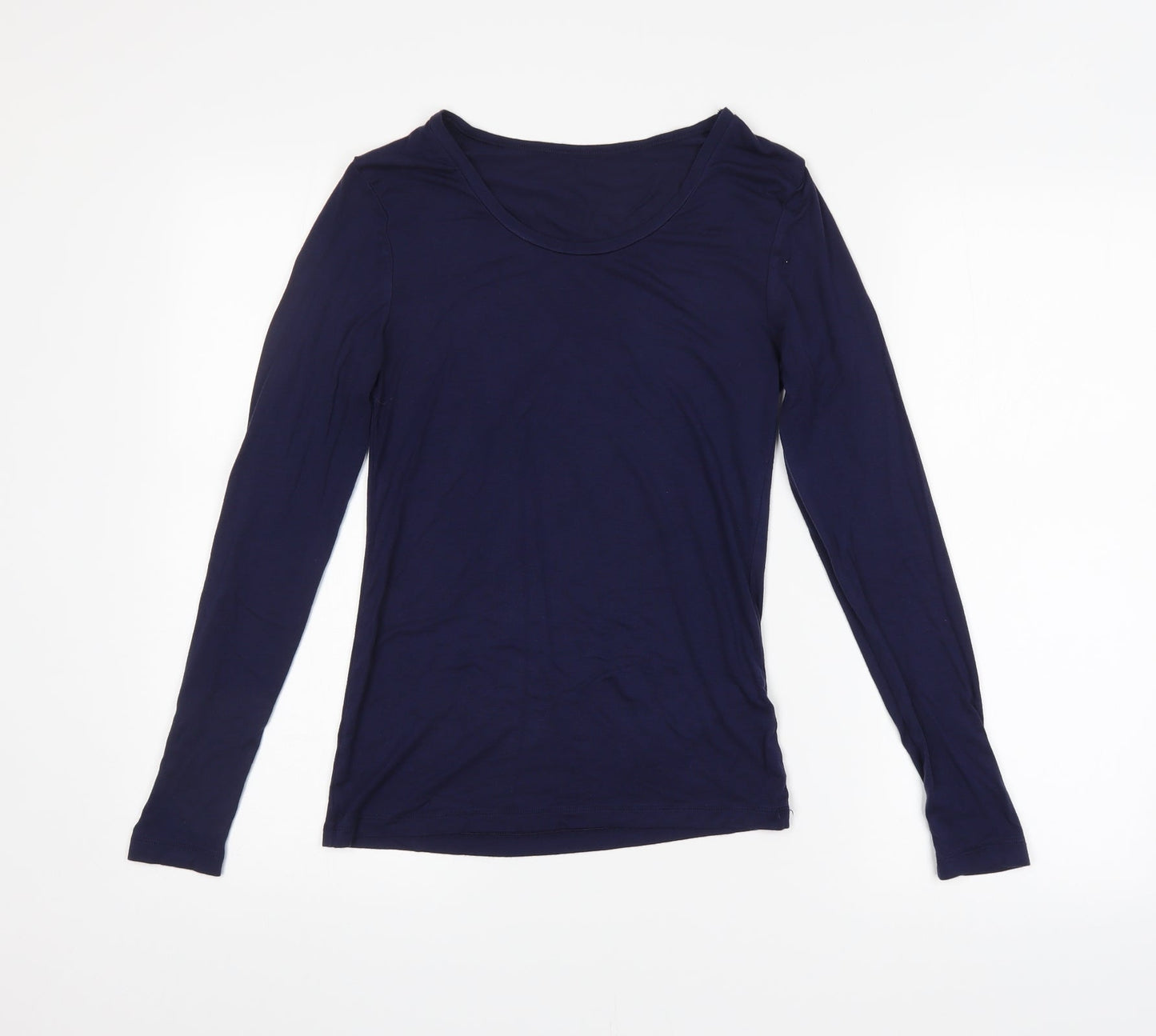Womens UK Size 14 Preworn Blue Basic T-Shirt