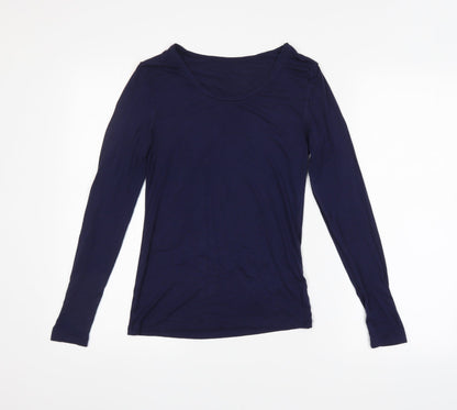 Womens UK Size 14 Preworn Blue Basic T-Shirt