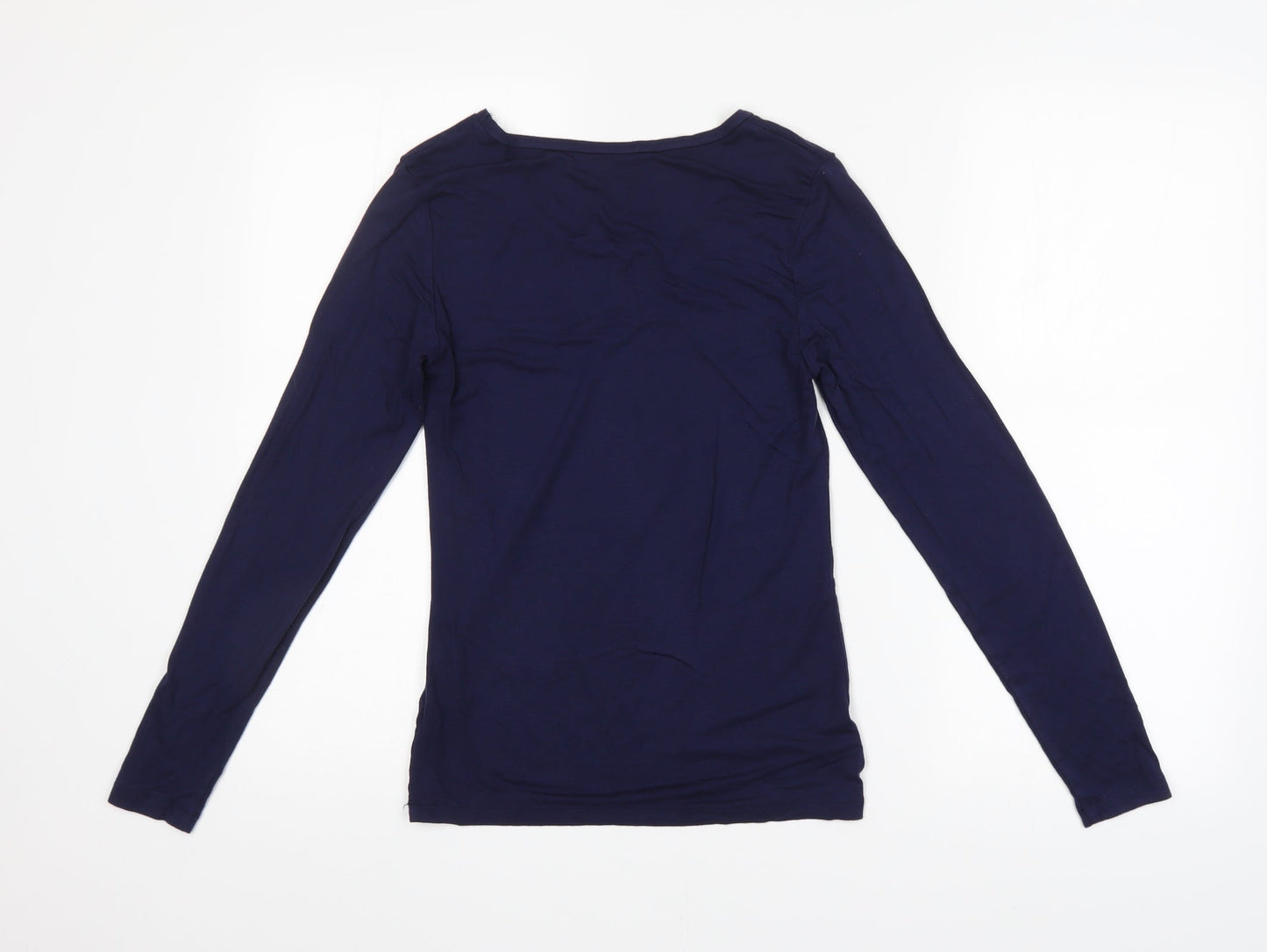 Womens UK Size 14 Preworn Blue Basic T-Shirt
