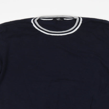 George Mens Blue   Pullover Jumper