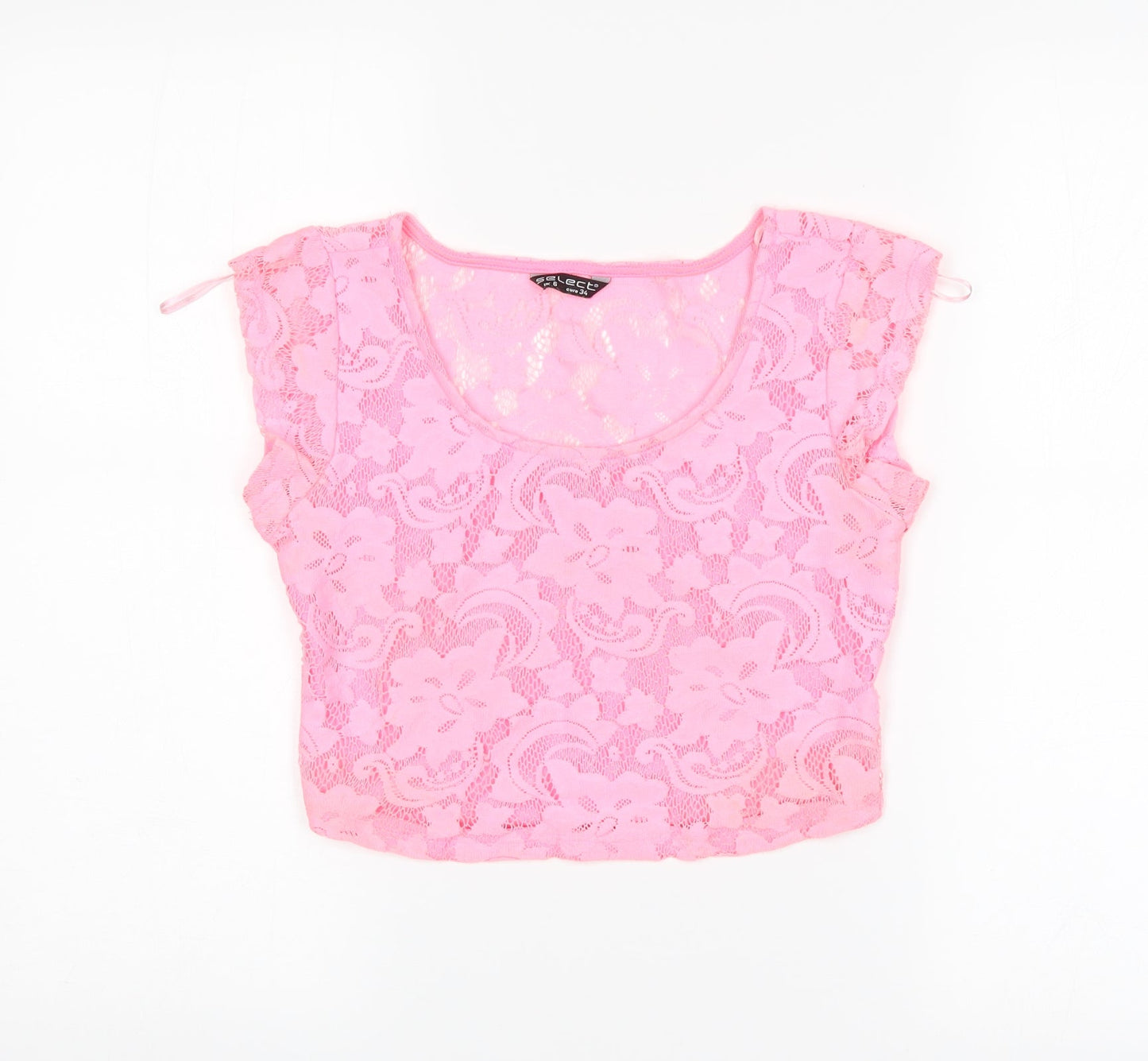 Womens UK Size 6 Select Pink Cropped Tank