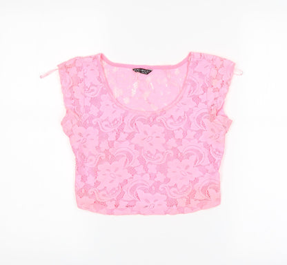 Womens UK Size 6 Select Pink Cropped Tank