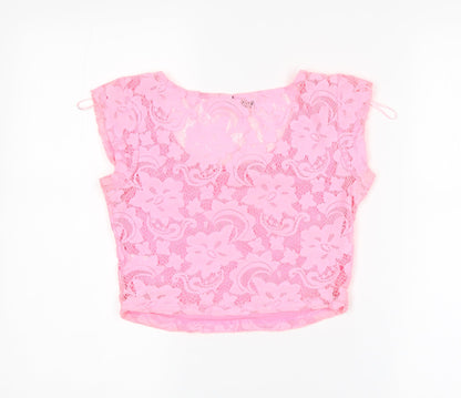 Womens UK Size 6 Select Pink Cropped Tank