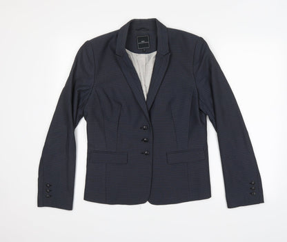 NEXT Womens Grey Check  Jacket Suit Jacket Size 12