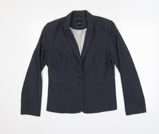 NEXT Womens Grey Check  Jacket Suit Jacket Size 12