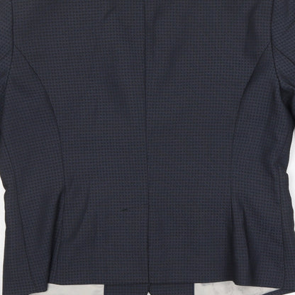 NEXT Womens Grey Check  Jacket Suit Jacket Size 12