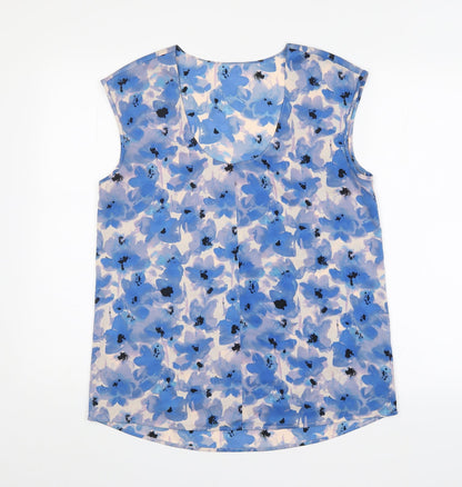 Womens UK Size  Preworn Blue Basic Blouse