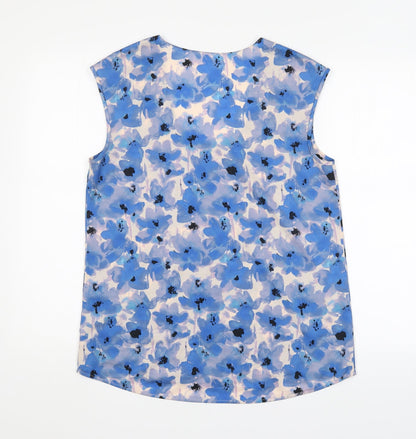 Womens UK Size  Preworn Blue Basic Blouse