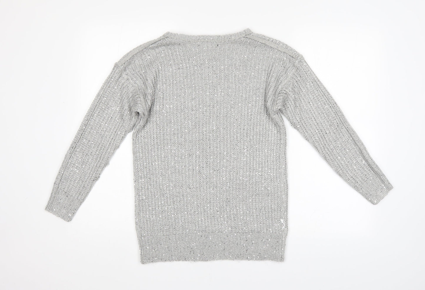 Womens UK Size  Preworn Grey Pullover Jumper