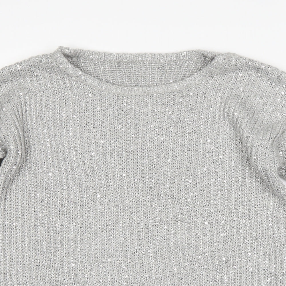 Womens UK Size  Preworn Grey Pullover Jumper