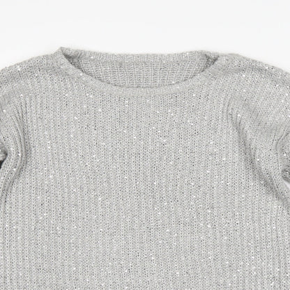 Womens UK Size  Preworn Grey Pullover Jumper