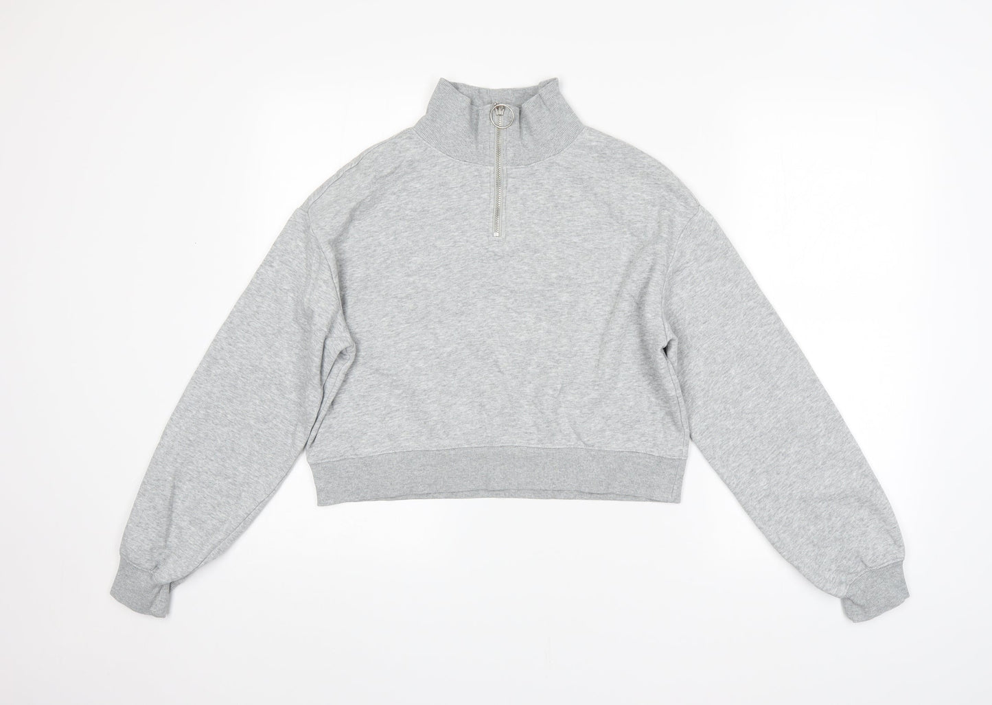 H&M Womens Grey   Pullover Sweatshirt Size S