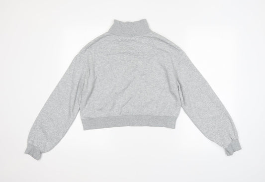 H&M Womens Grey   Pullover Sweatshirt Size S