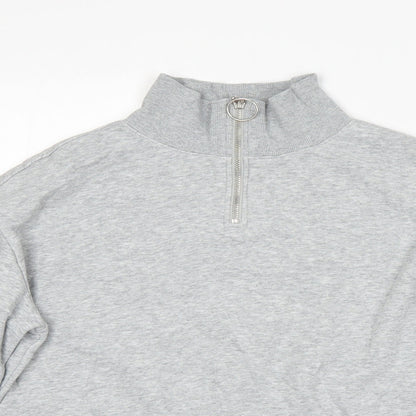 H&M Womens Grey   Pullover Sweatshirt Size S