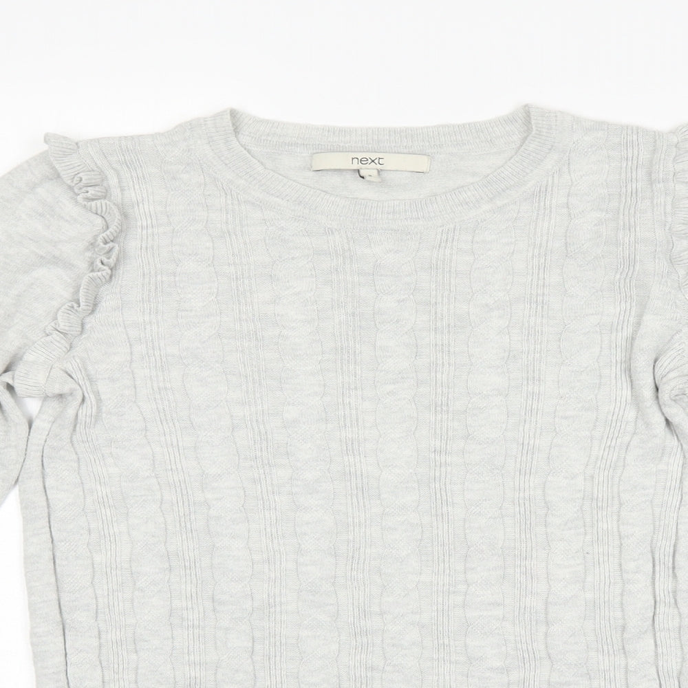 Womens UK Size 8 NEXT Grey Pullover Jumper