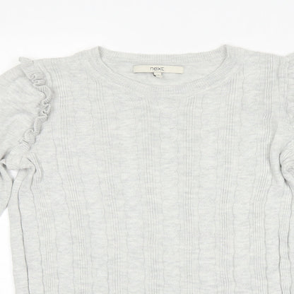 Womens UK Size 8 NEXT Grey Pullover Jumper