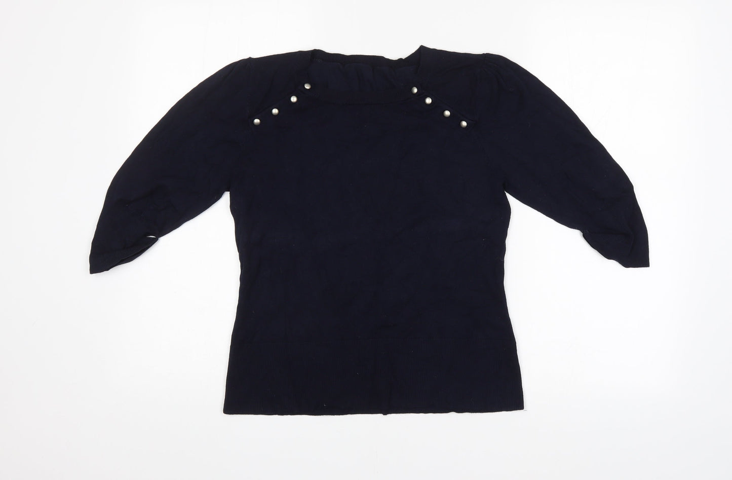 Womens UK Size  Preworn Blue Pullover Jumper