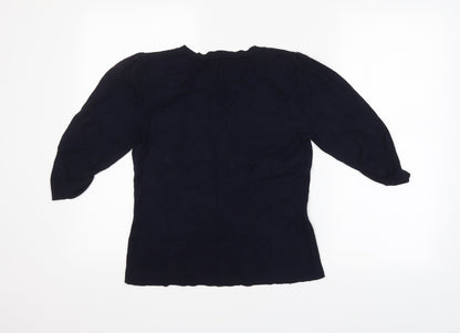 Womens UK Size  Preworn Blue Pullover Jumper