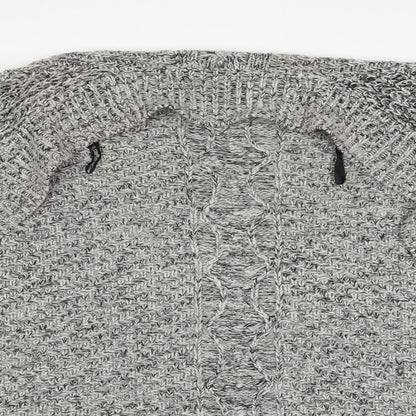 Womens UK Size 8 Preworn Grey Cardigan Jumper