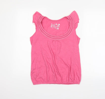 Womens UK Size 12 Red Herring Pink Basic Blouse