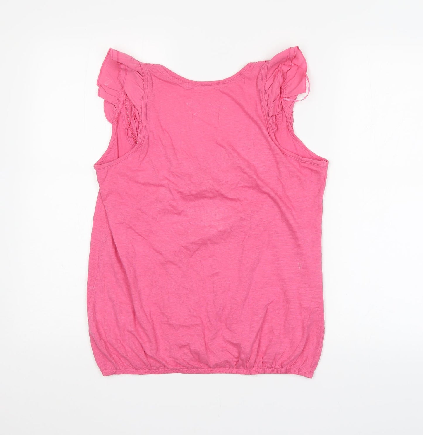 Womens UK Size 12 Red Herring Pink Basic Blouse
