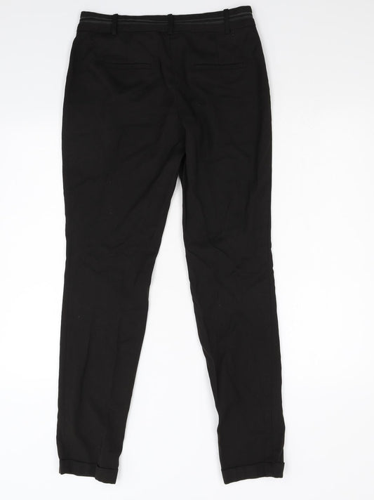 Womens UK Size 8 NEXT Regular Fit  Black Trousers
