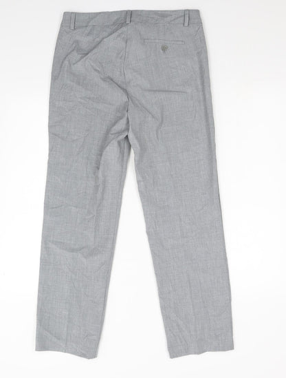 Womens UK Size 10 M&S Regular Fit  Grey Trousers