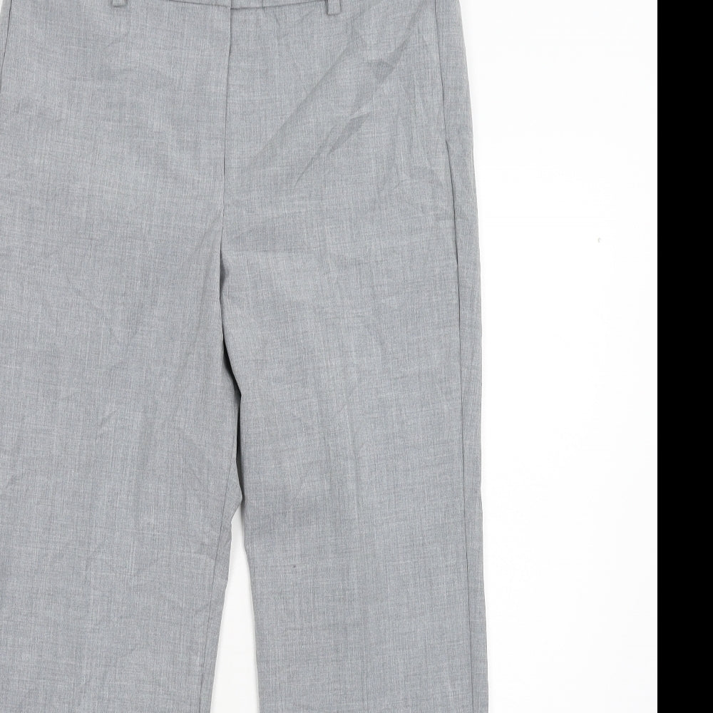 Womens UK Size 10 M&S Regular Fit  Grey Trousers