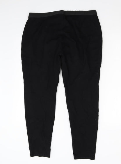 Womens UK Size 16 Preworn Regular Fit  Black Trousers
