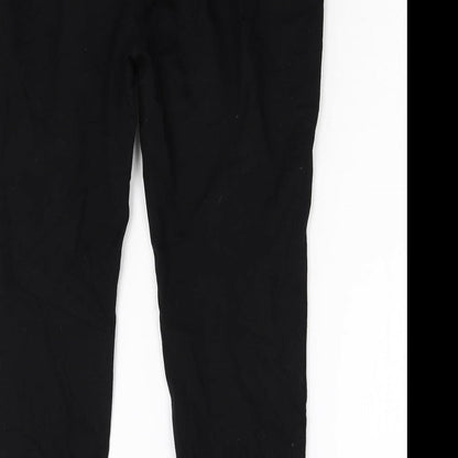 Womens UK Size 16 Preworn Regular Fit  Black Trousers