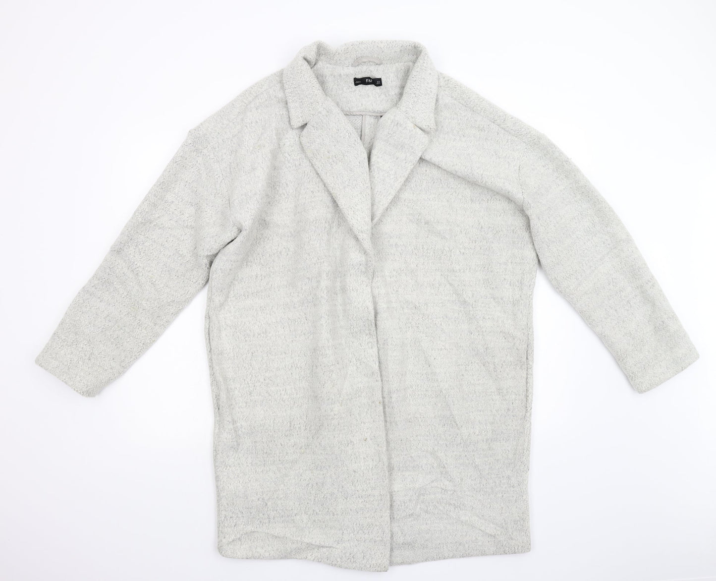 F&F Womens Grey   Overcoat Coat Size 16