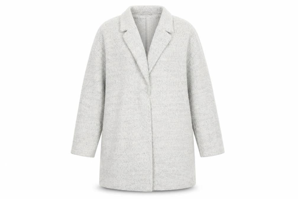 Womens UK Size 16 F&F Grey Overcoat